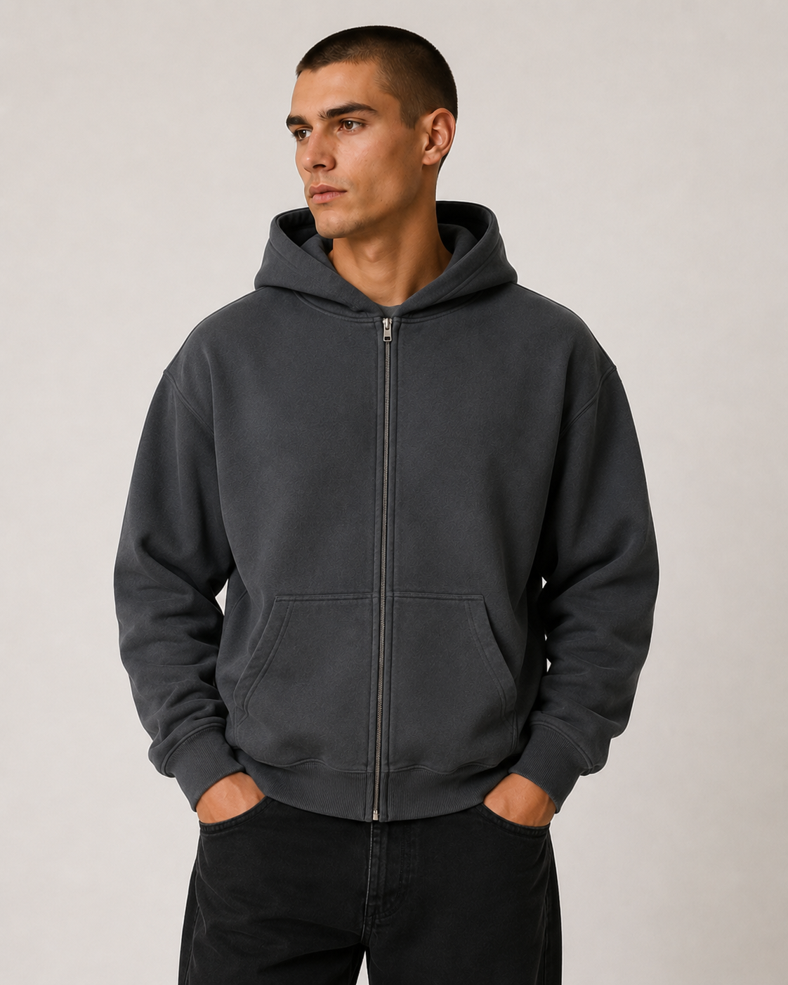 Sweat à capuche zippé