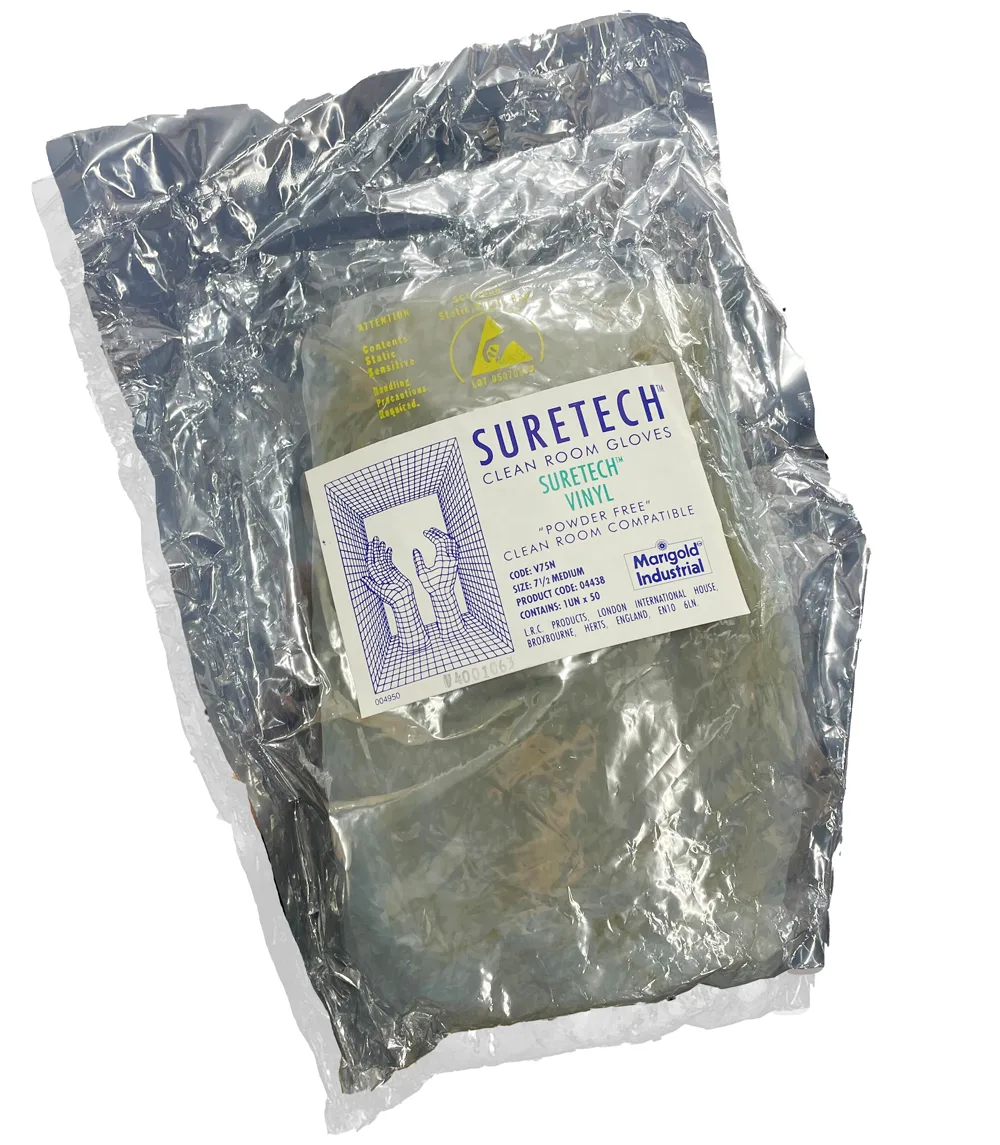 Gant vinyle antistatique sans poudre V75N — sachet 50