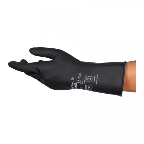 Gant latex AlphaTec® 87-118 chimique