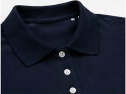 Polo piqué 100% coton manches longues homme
