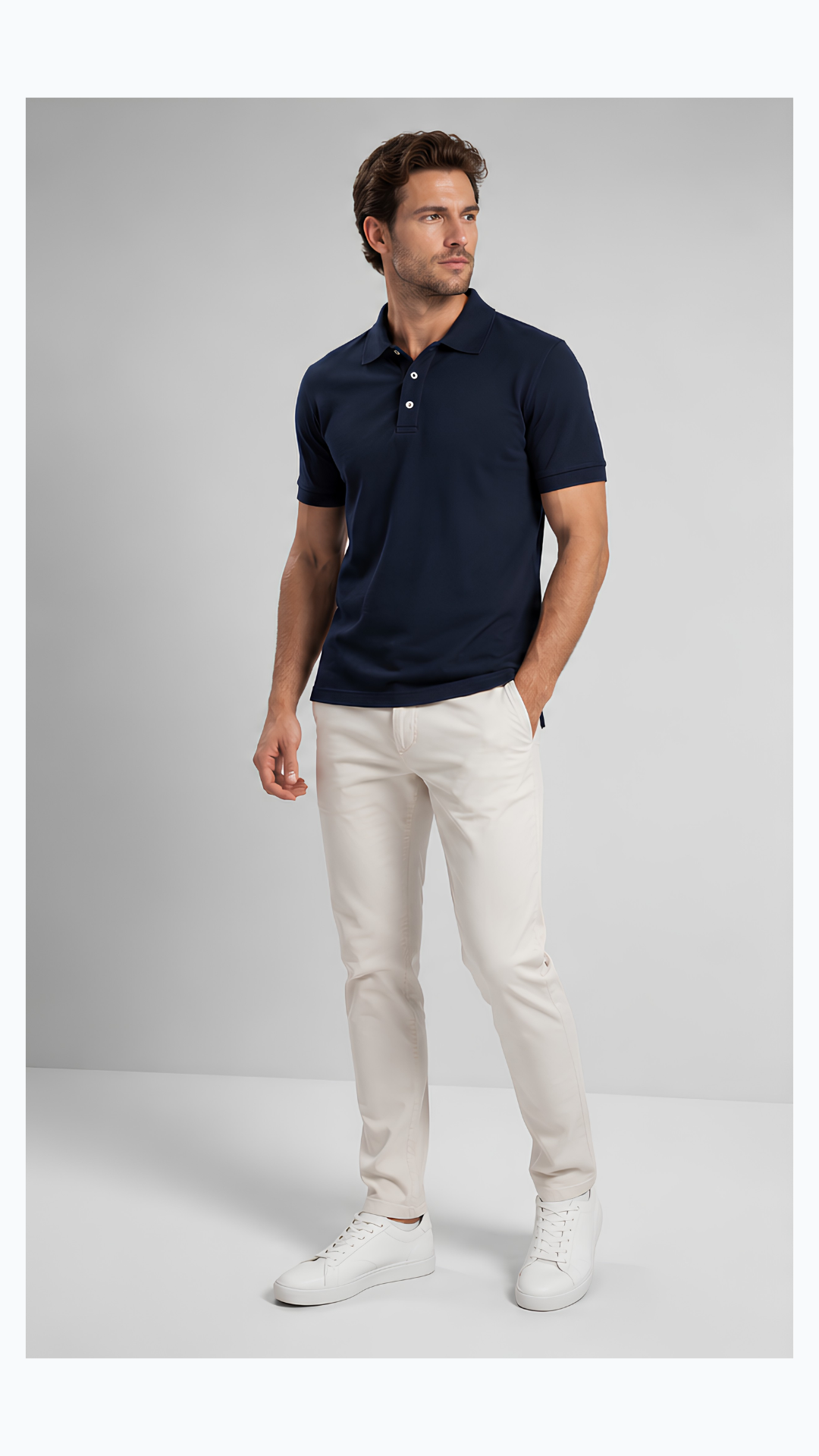 Polo piqué 100% coton homme