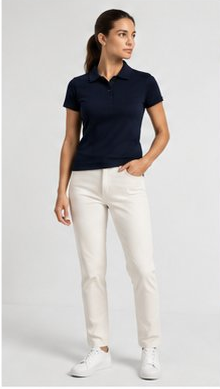 Polo piqué 100% coton femme