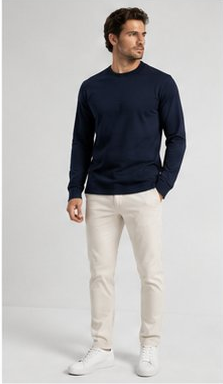 T-shirt Jersey 100% coton manches longues homme